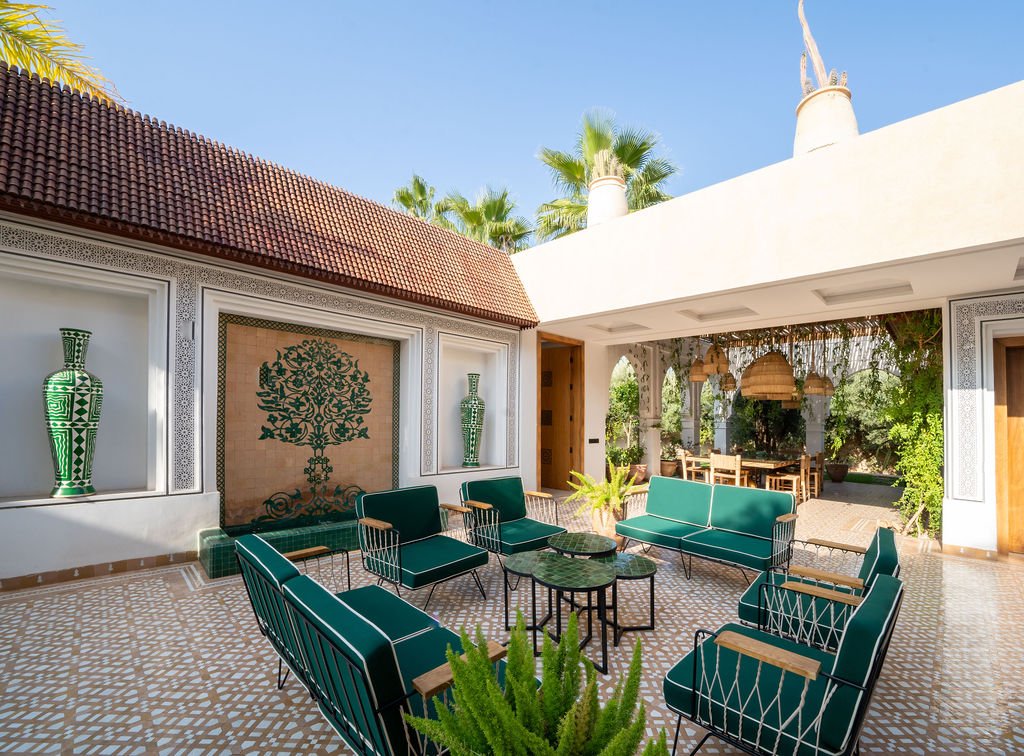 Patio andalou végétalisé de Dar Al Bahja